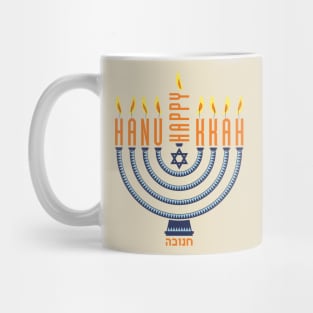 Happy Hanukkah Menorah Mug